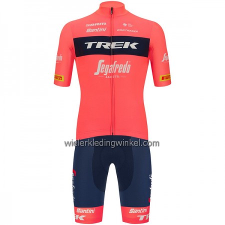 Set Fietsshirt + Korte Koersbroek 2023 Trek-Segafredo Roze